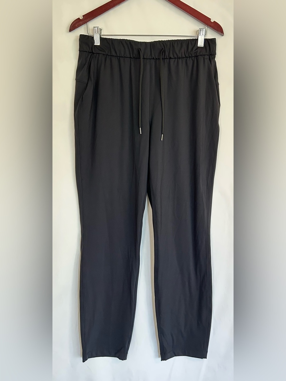 CRZ YOGA 4-Way Stretch Cropped Golf Pants Women’s SzLarge Black Drawstring